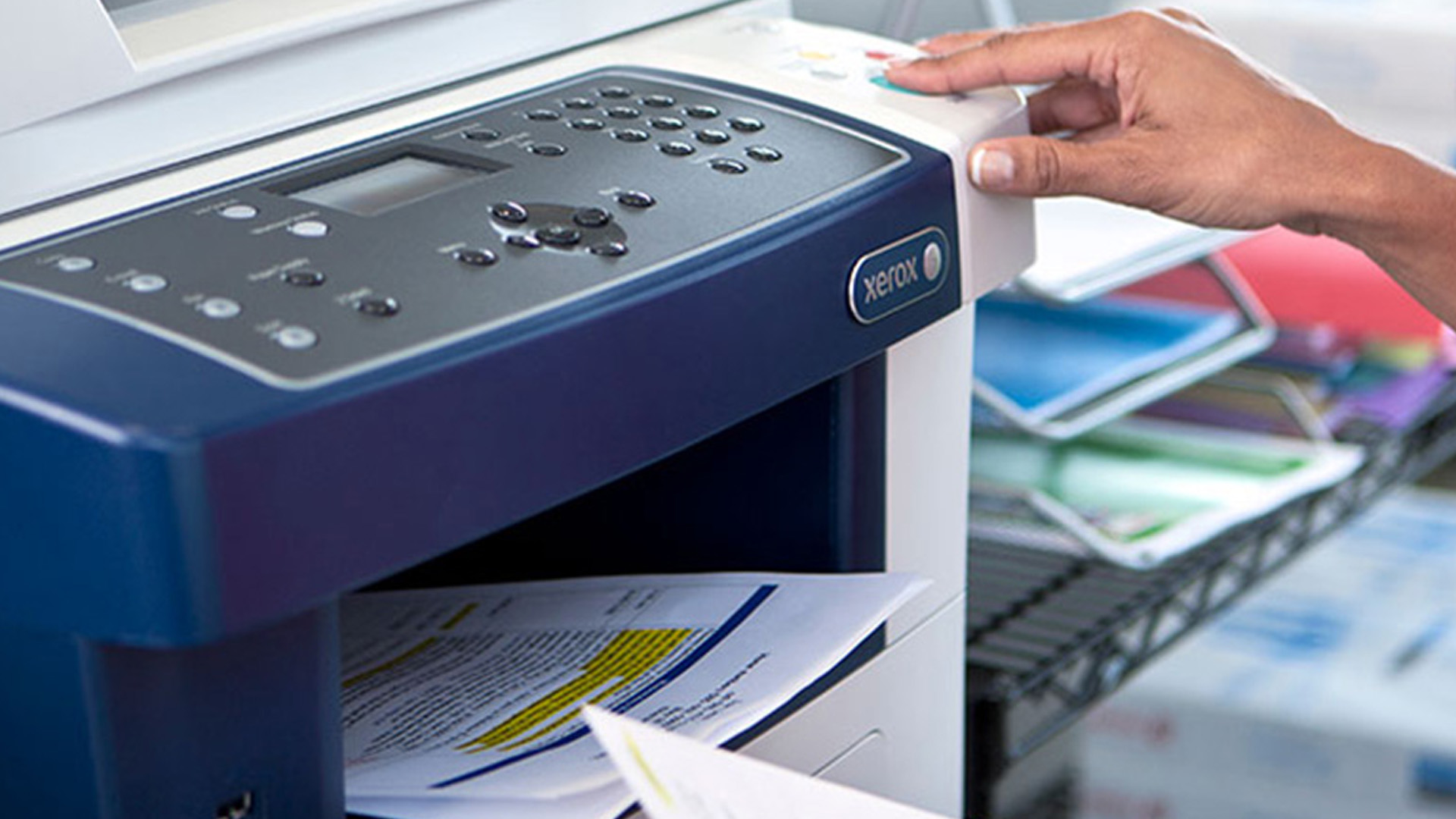 Xerox printer prints slowly